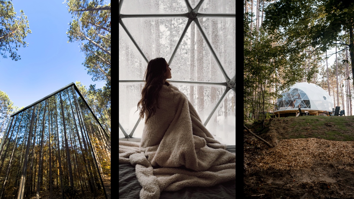 Löyly Luxury Dome | Michigan | Private Amenities - Joyfield Township, Michigan - glamping.directory