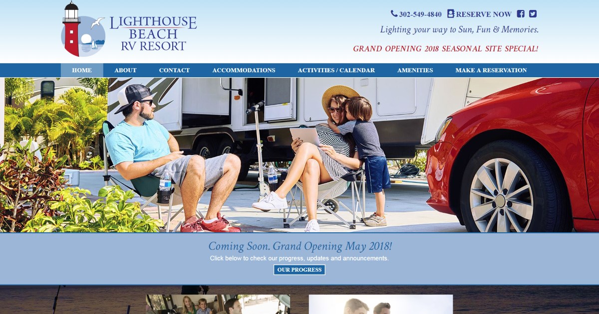 Lighthouse Beach RV Resort - Millsboro, Delaware - glamping.directory