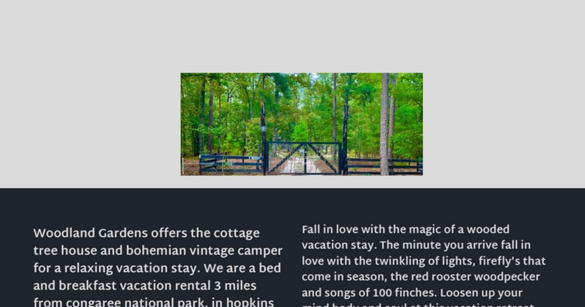 #congaree Cottage Tree House B&B - Hopkins, South Carolina - glamping.directory