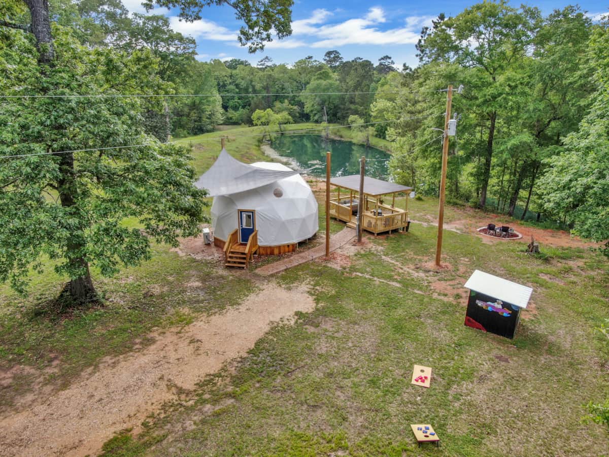 Wonderland Glamping Geo Dome (Houston) - Coldspring, Texas - glamping.directory