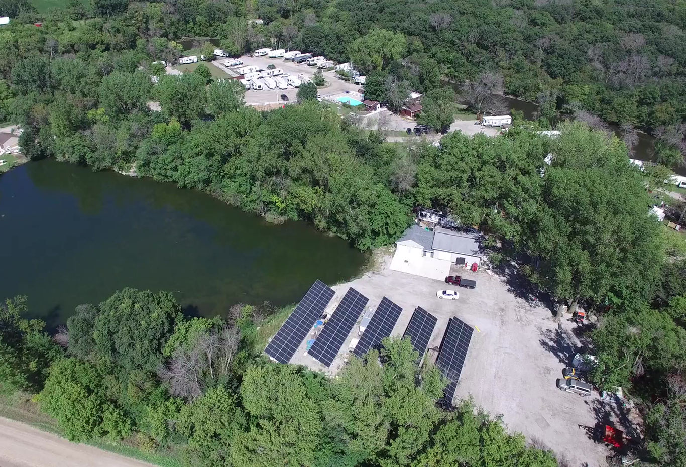 Camp At the Woods (Open Year Around) - Mason City, Iowa - glamping.directory