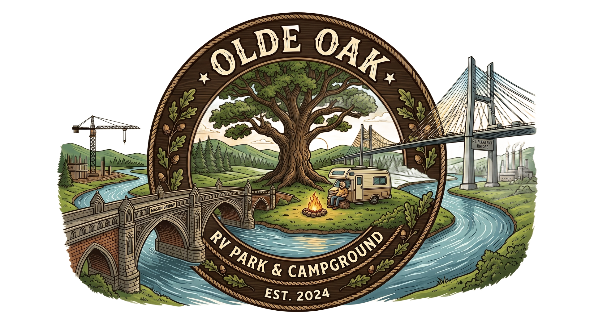 Olde Oak RV Park & Campground - West Columbia, West Virginia - glamping.directory