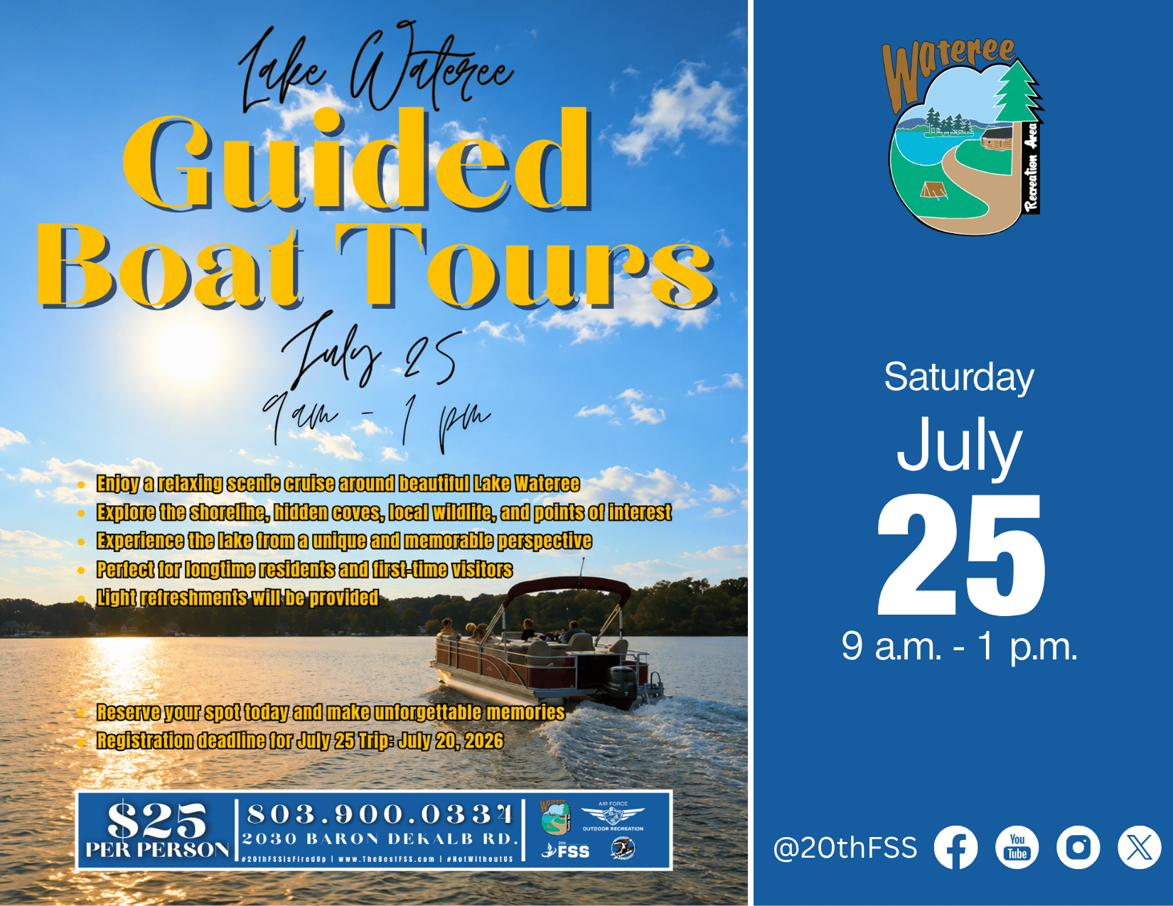 USAF Wateree Recreation Area - Camden, South Carolina - glamping.directory