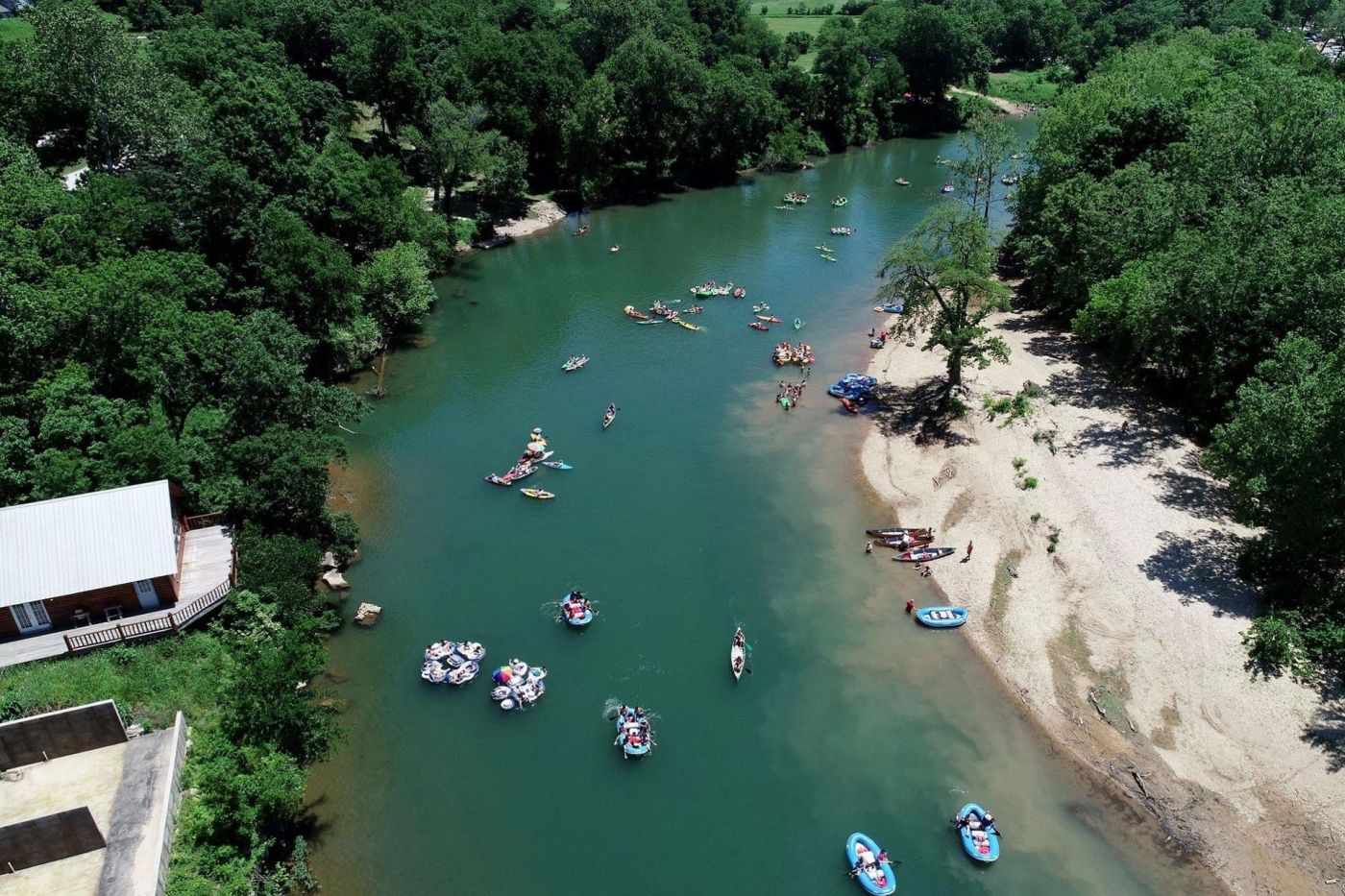 Elk River Floats & Wayside Campground - Noel, Missouri - glamping.directory