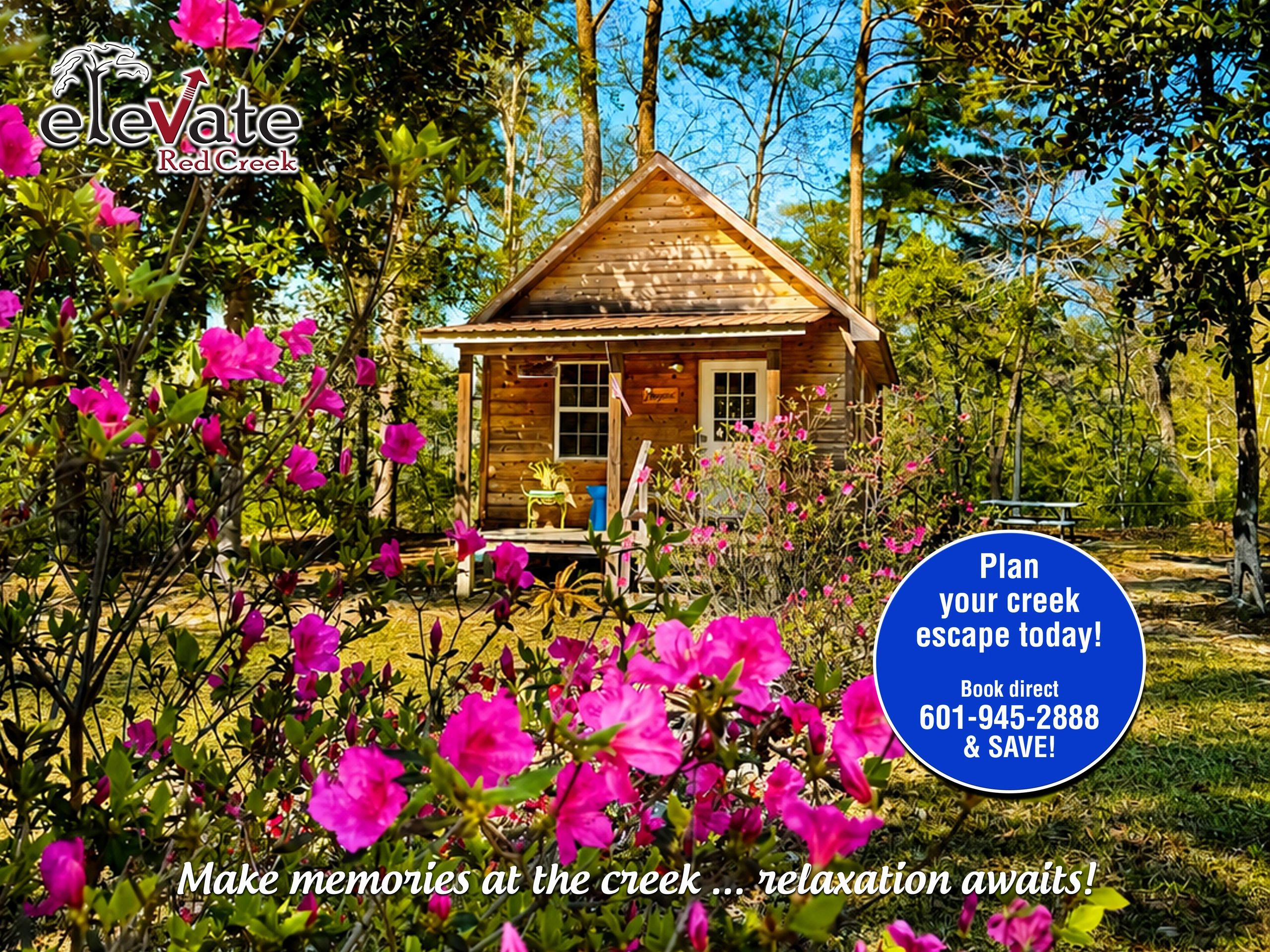 Elevate Red Creek Cabins - Perkinston, Mississippi - glamping.directory