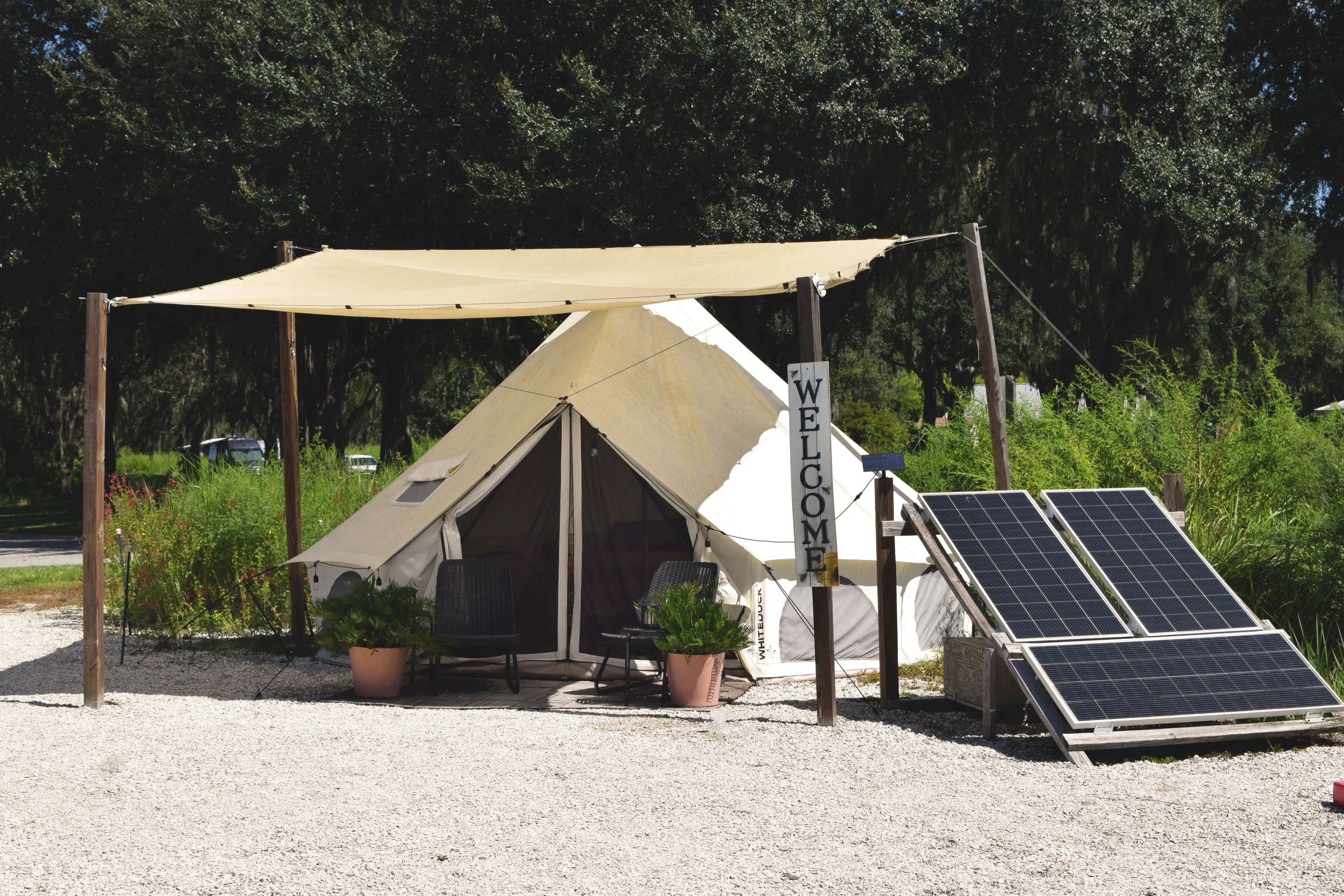 Comfy Camping Glamping Rentals at Alafia River State Park - Lithia, Florida - glamping.directory