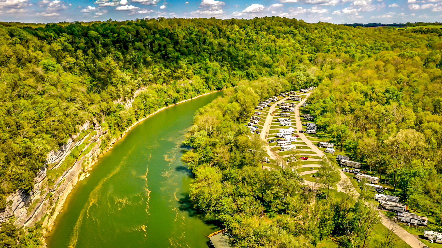Cummins Ferry RV Park, Campground - Salvisa, Kentucky - glamping.directory