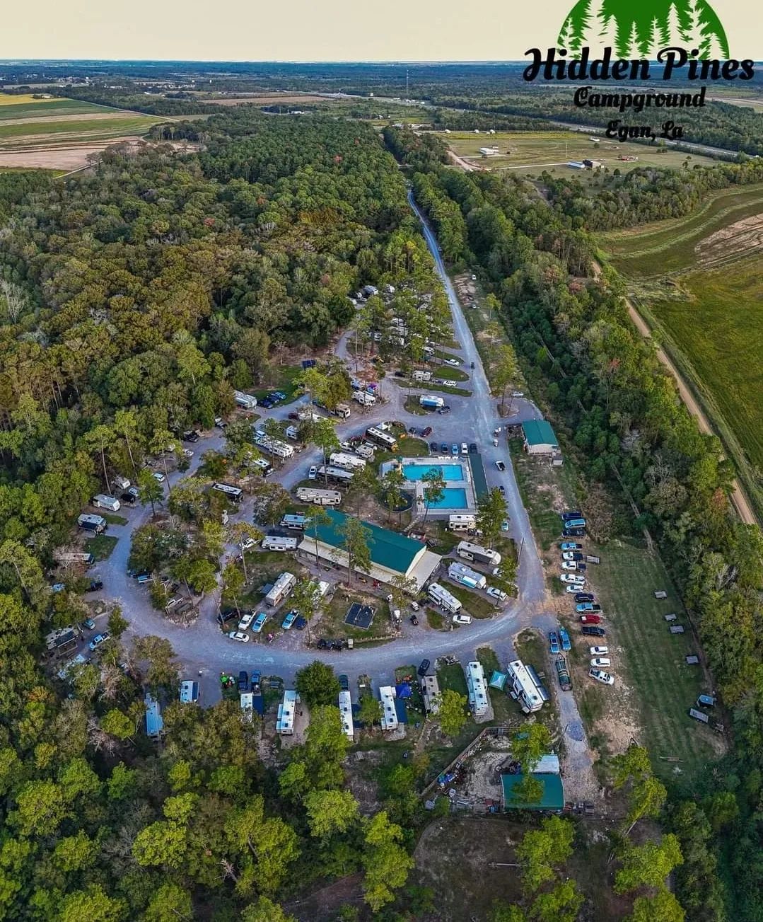 Hidden Pines Campground - Egan, Louisiana - glamping.directory