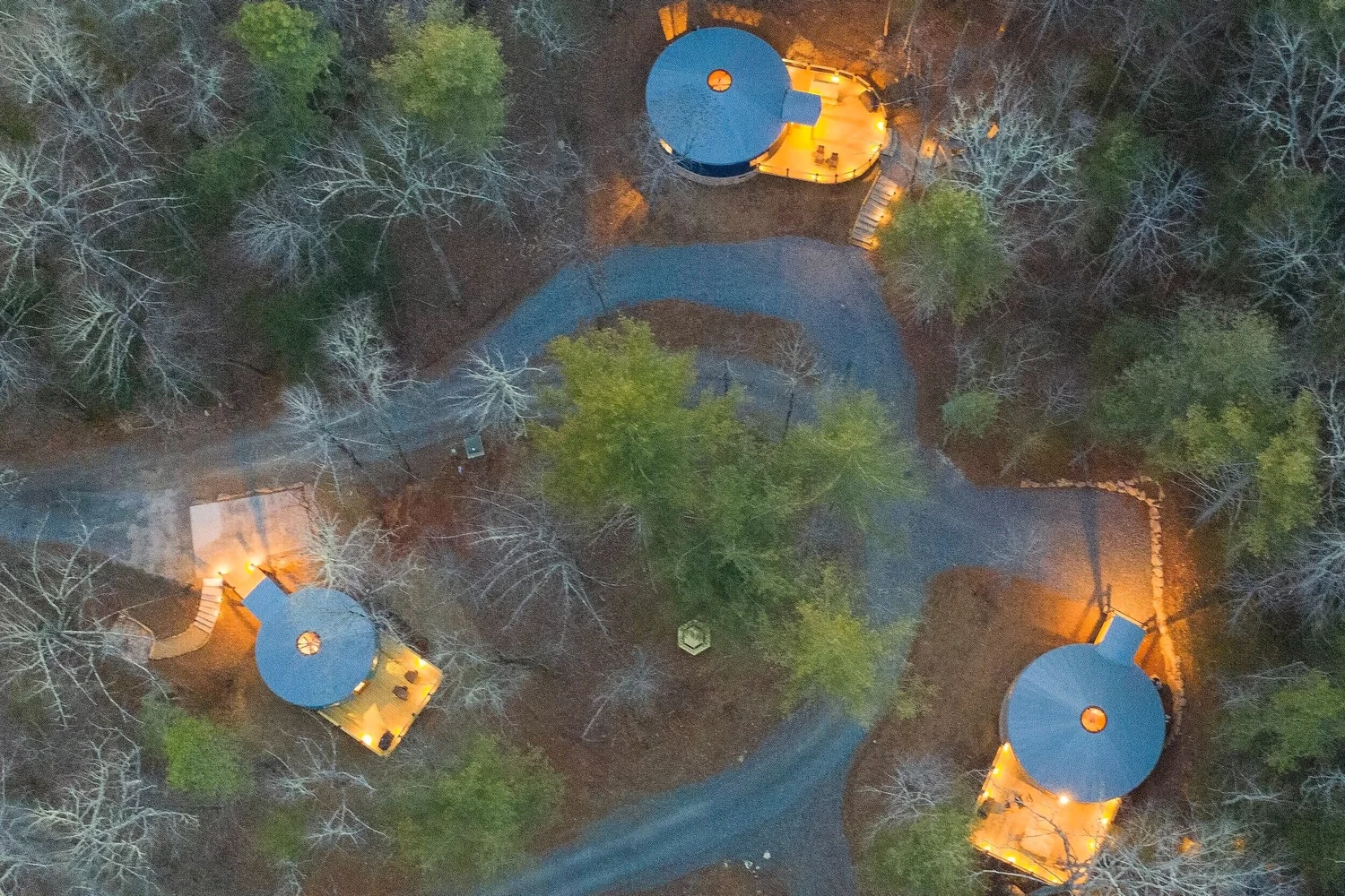 Dupont Yurts - Hendersonville, North Carolina - glamping.directory