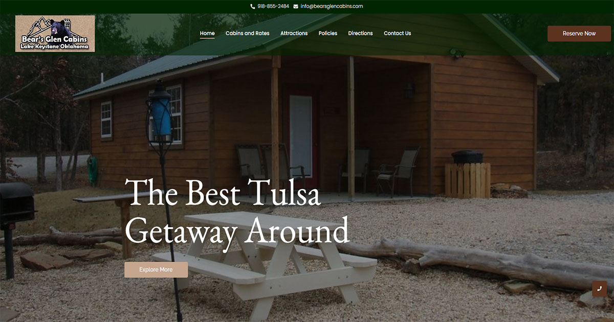 Bears Glen Cabins - Cleveland, Oklahoma - glamping.directory