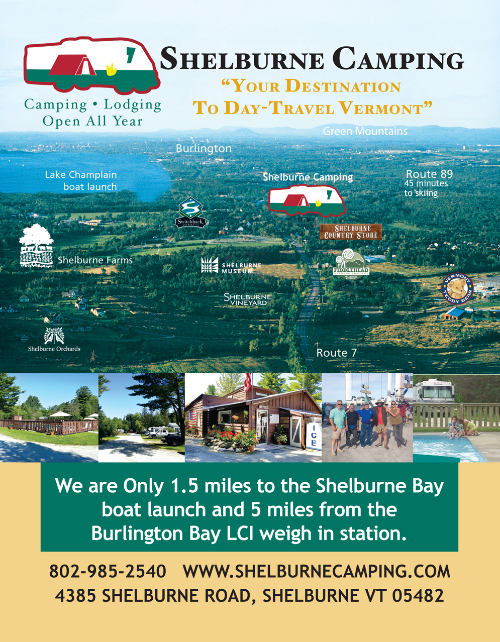 Shelburne Camping Area - Shelburne, Vermont - glamping.directory
