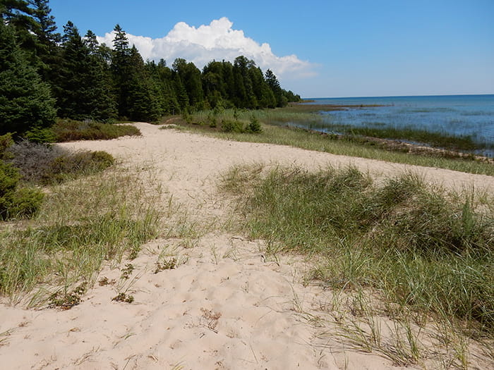 Portage Bay State Campground - Garden, Michigan - glamping.directory