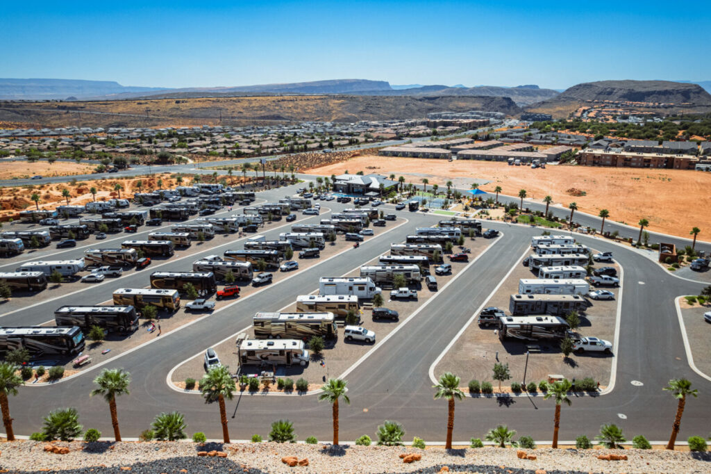 Settlers Point Luxury RV Resort - Washington, Utah - glamping.directory