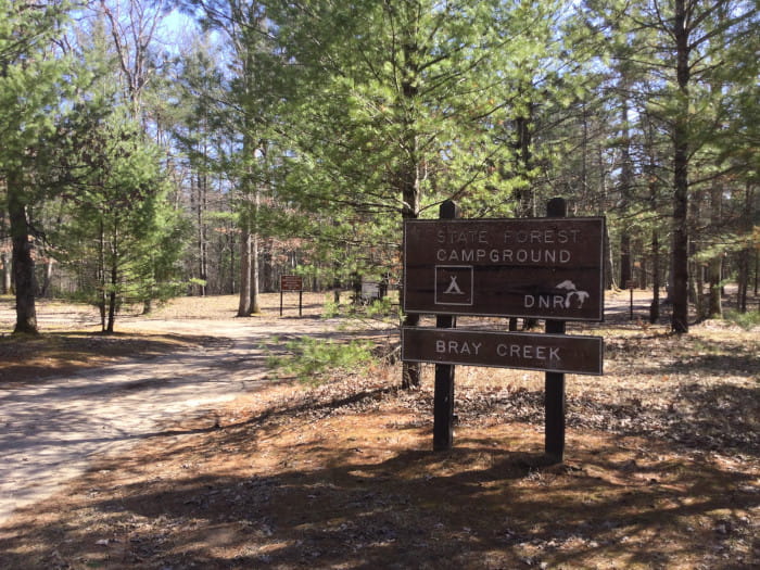 Bray Creek State Forest Campground - Baldwin, Michigan - glamping.directory