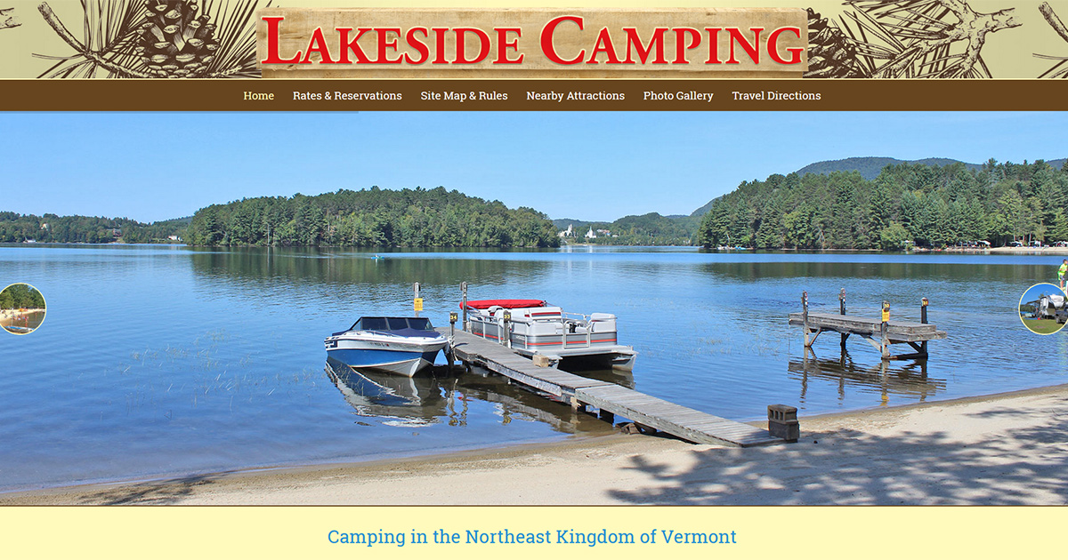 Lakeside Camping - Island Pond, Vermont - glamping.directory