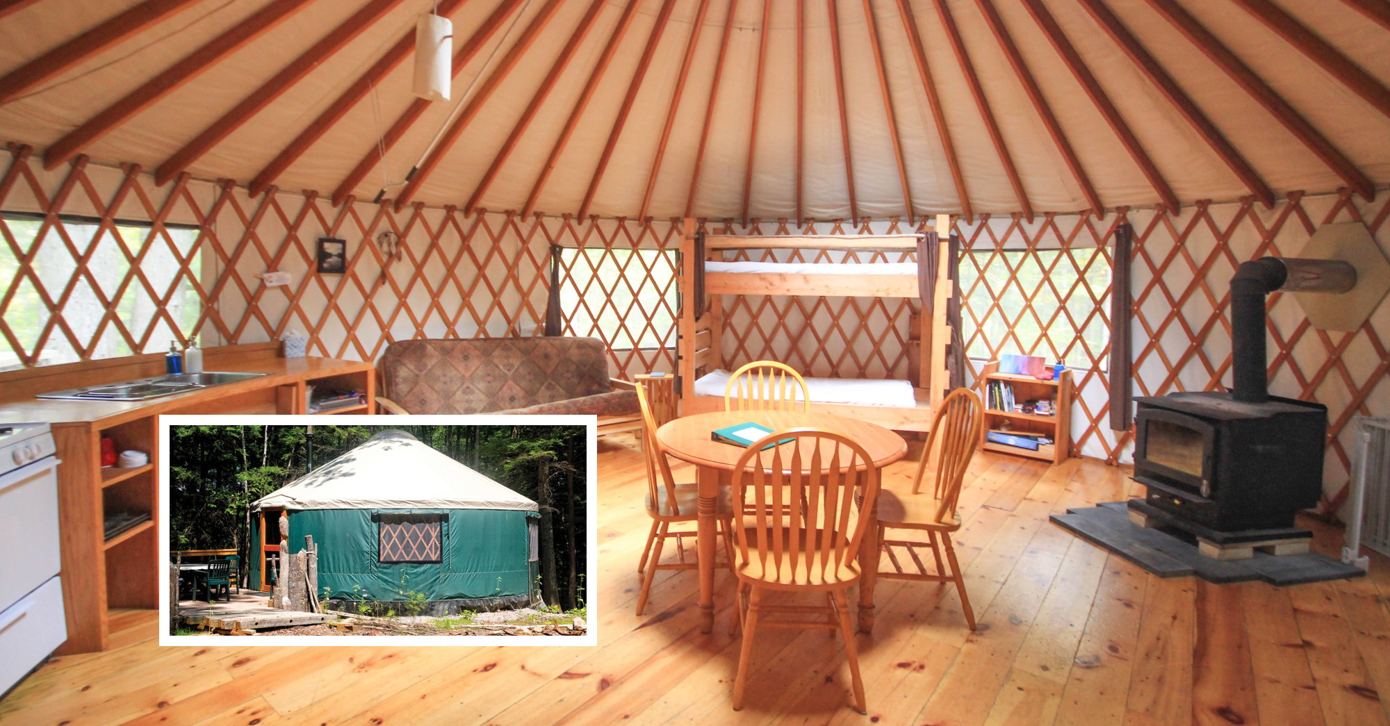 Maine Forest Yurts - Durham, Maine - glamping.directory