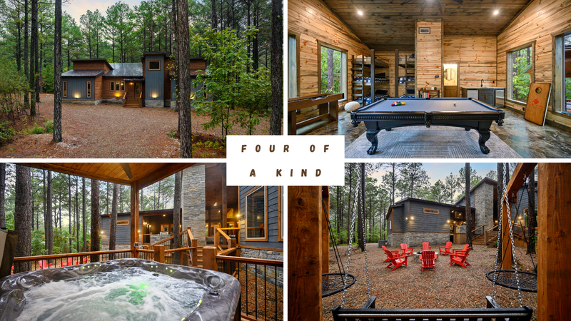 Four of a Kind - Luxury Cabin - Broken Bow, Oklahoma - glamping.directory