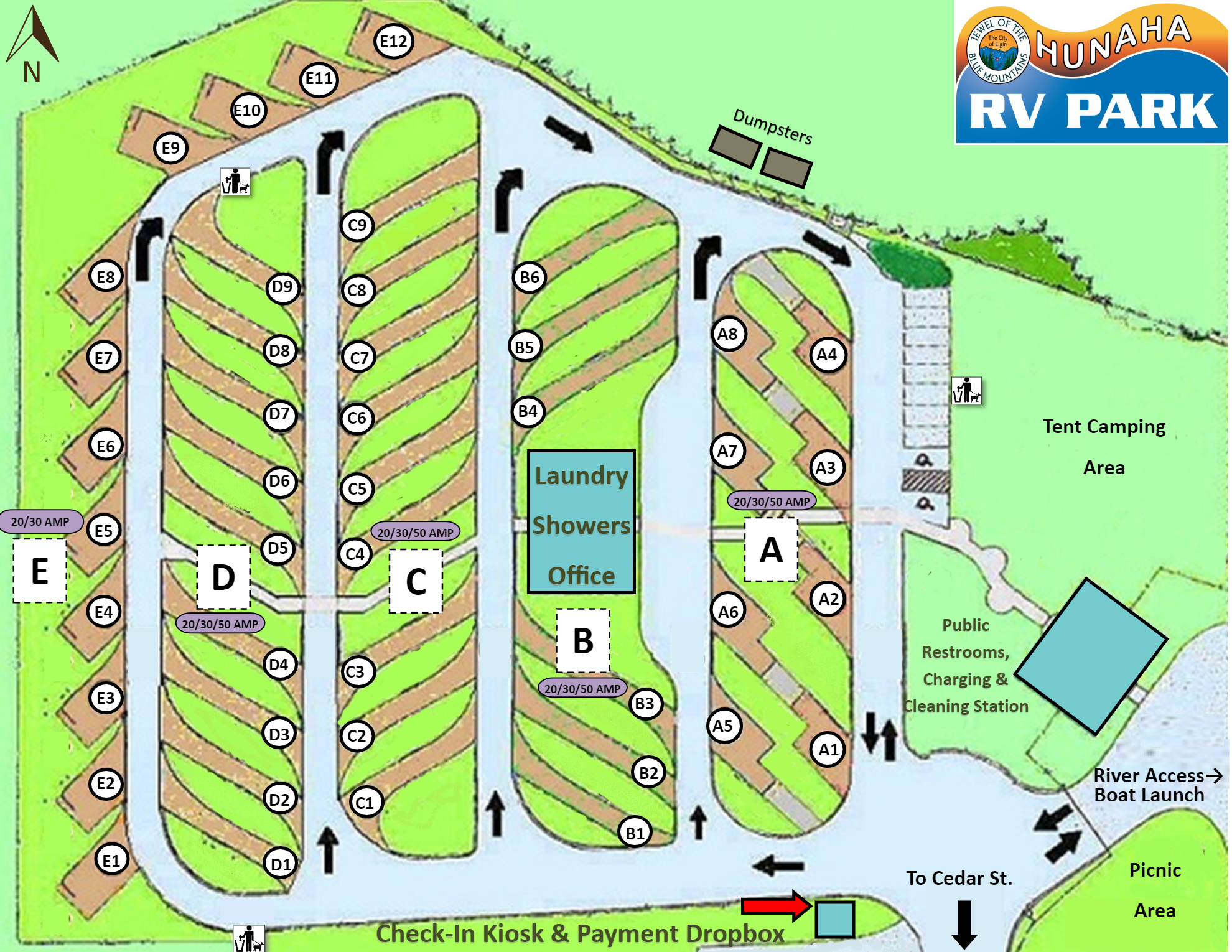 Hu-Na-Ha RV Park - Elgin, Oregon - glamping.directory