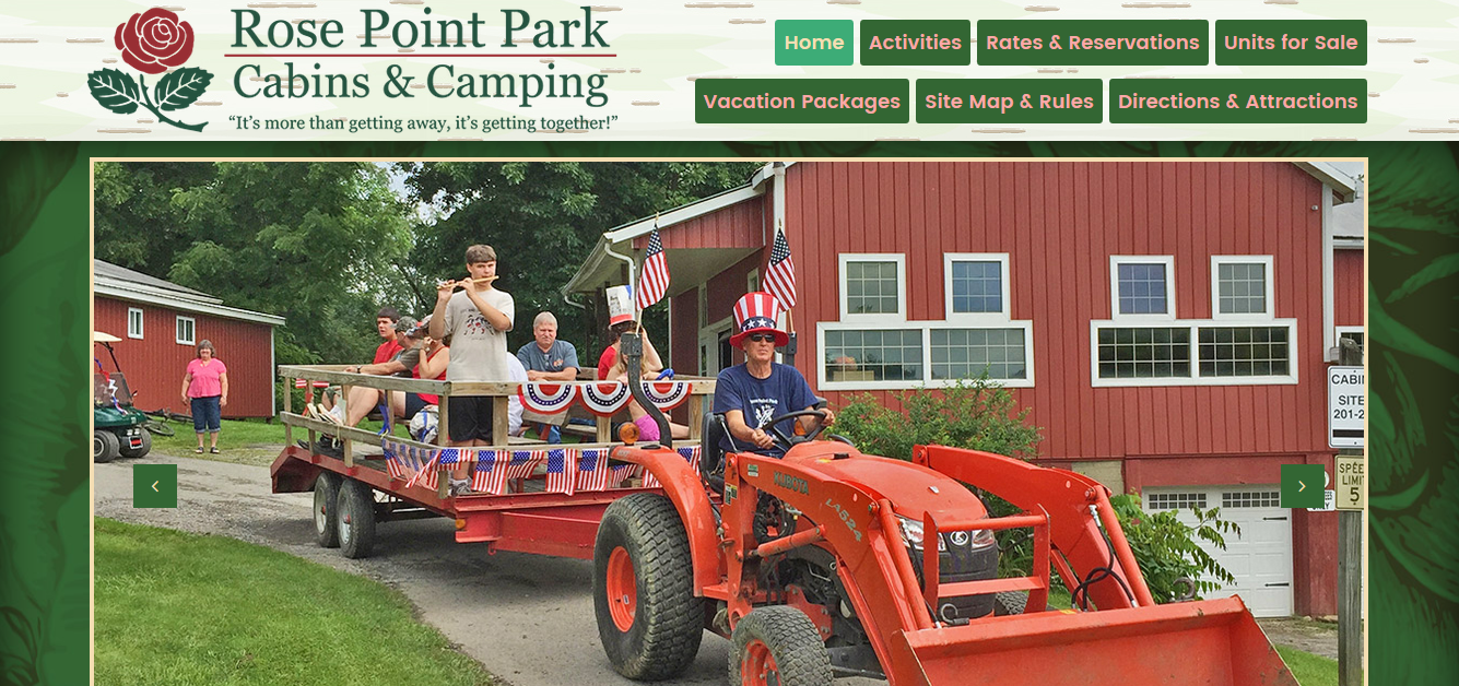 Rose Point Park Cabins & Camping - New Castle, Pennsylvania - glamping.directory