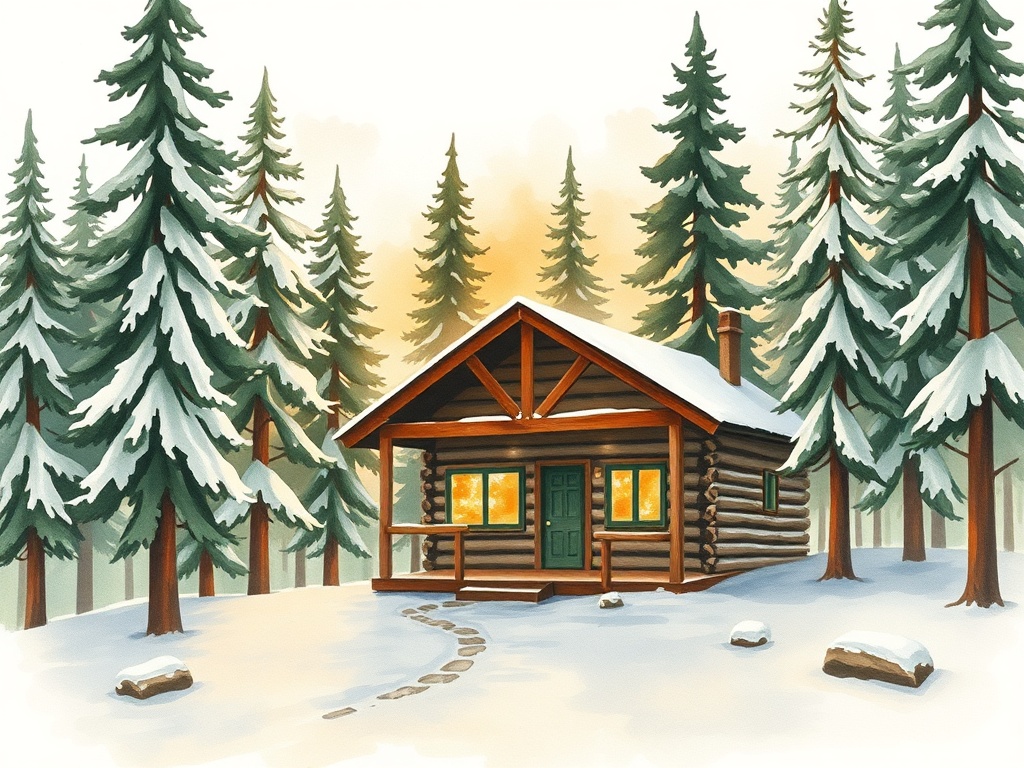 Log Cabin Rental with a Fireplace near Jay Peak Ski Resort in Vermont - glamping.directory