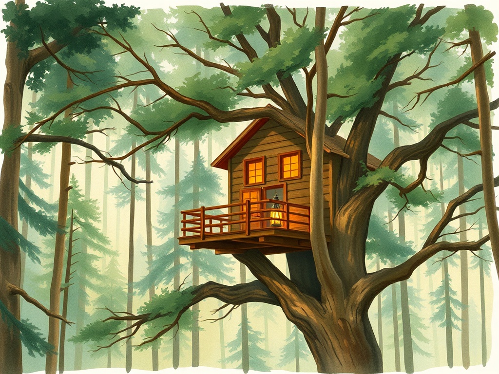 Couples’ Treehouse Retreat w/ Hot Tub & Views - glamping.directory