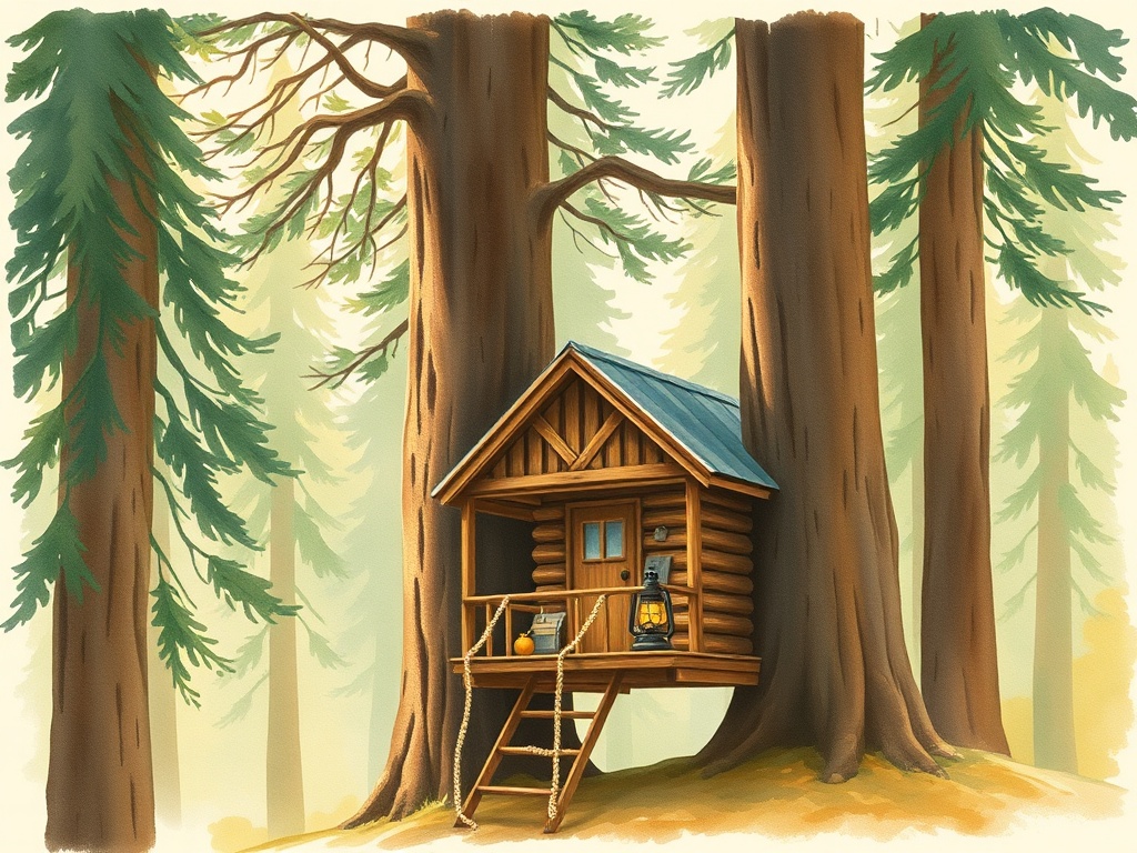 Moose Meadow Lodge Treehouse - Adirondack style log cabin on 86 private acres - glamping.directory