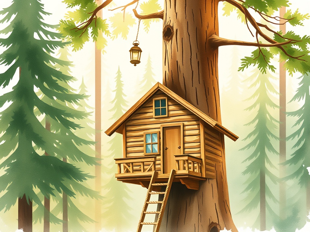 Streamside treehouse in the Vermont forest with access to sauna - glamping.directory