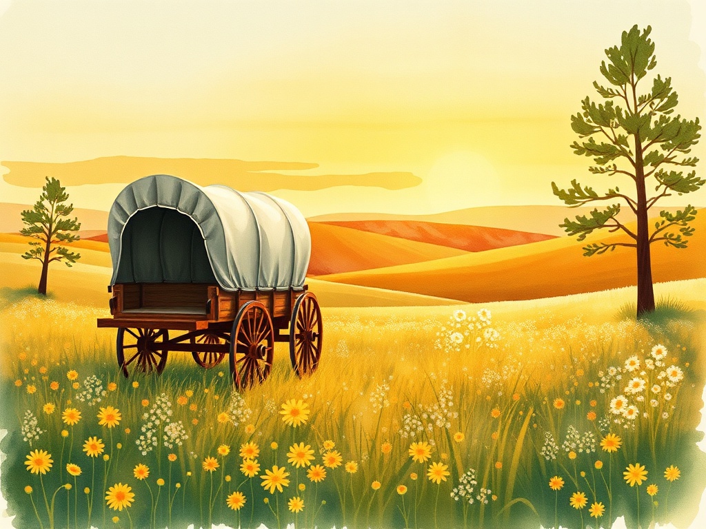 Enchanted Conestoga Wagon on the Applegate River - glamping.directory