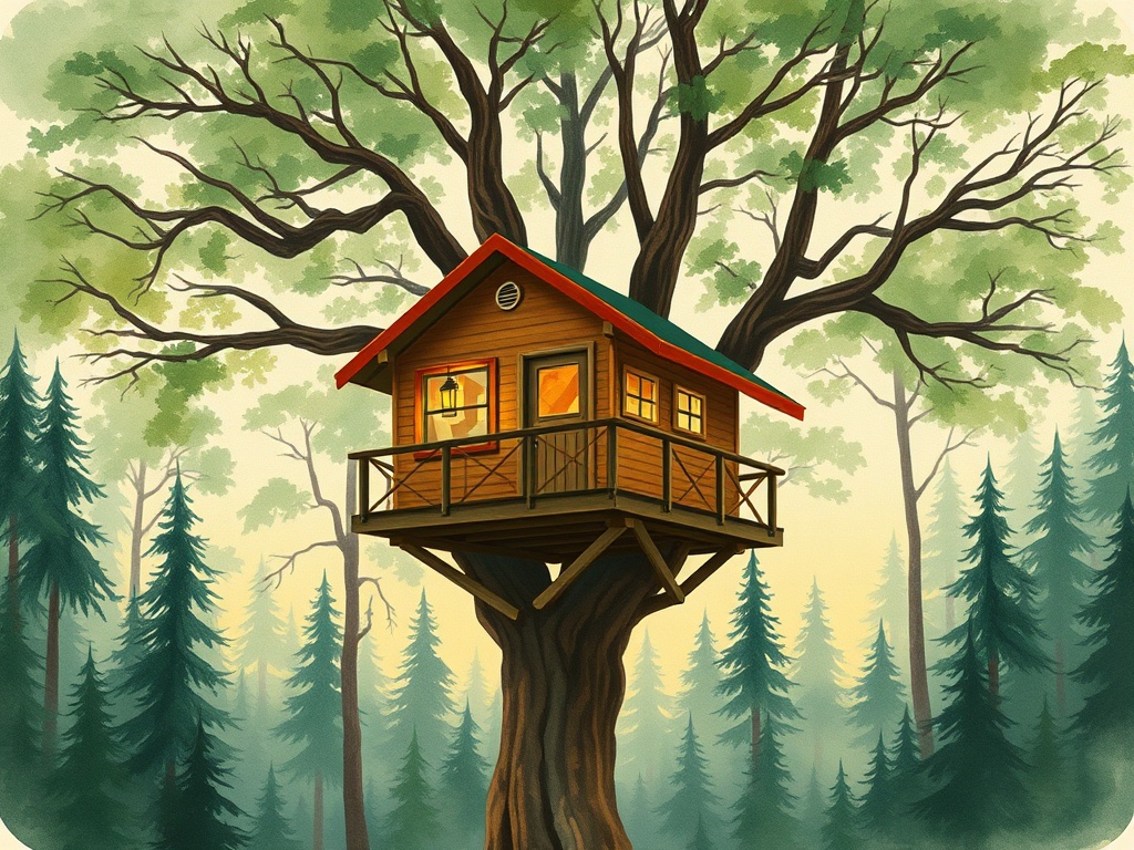 Uniquely Crafted Tree House Rental near Lake Saint Catherine, Vermont - glamping.directory