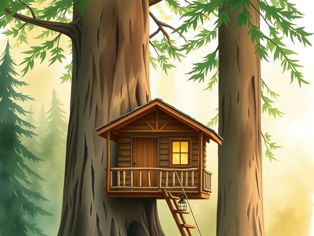 Cozy warm treehouse with Amazing views! Winter Paradise! Hike from cabin - glamping.directory