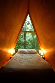 Secluded A-Frame Ideal for Special Getaways in Freeport, Maine - Freeport, Maine - glamping.directory