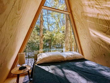 Secluded A-Frame Ideal for Special Getaways in Freeport, Maine - Freeport, Maine - glamping.directory