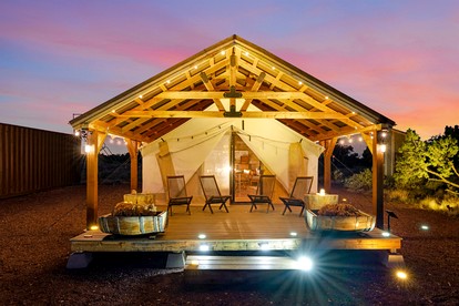 Cozy Family Bell Tent with Fire Pit & Stargazing near Grand Canyon, Arizona - Williams, Arizona - glamping.directory