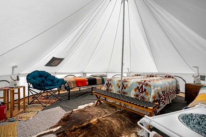 Cozy Family Bell Tent with Fire Pit & Stargazing near Grand Canyon, Arizona - Williams, Arizona - glamping.directory