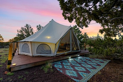 Cozy Family Bell Tent with Fire Pit & Stargazing near Grand Canyon, Arizona - glamping.directory