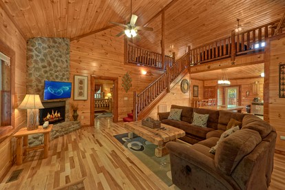 Gorgeous Cosby Cabin with a Pool and Hot Tub - Cosby, Tennessee - glamping.directory
