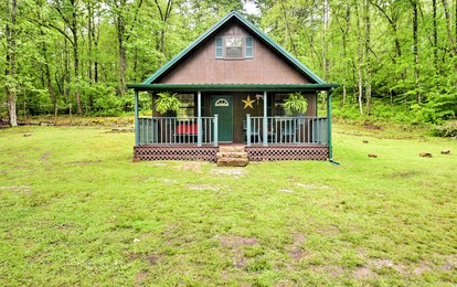 Rustic Camping Cabin Rental in the Countryside near Knoxville, Tennessee - Briceville, Tennessee - glamping.directory