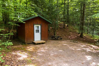 Peaceful Cabin with Comfortable Bunk Beds Nestled in the Trees near White Lake, Wisconsin - glamping.directory