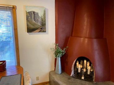 Serenity by the River: Romantic Cabin with Fireplace in San Miguel County, New Mexico - San Miguel County, New Mexico - glamping.directory