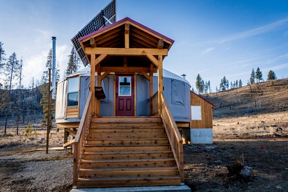Secluded Modern Yurt with Sauna Perfect for Small Groups in Boise, Idaho - glamping.directory