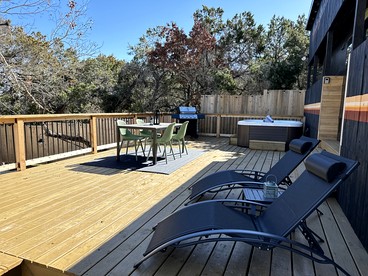 Unique Tiny House with Hot-tub, Fire Pit and Hiking Trail in Leander, Texas - glamping.directory