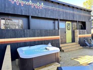 Unique Tiny House with Hot-tub, Fire Pit and Hiking Trail in Leander, Texas - Leander, Texas - glamping.directory