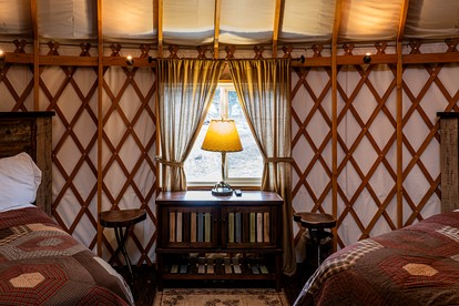 Heavenly Yurt with Modern Interior in Topton, North Carolina - Topton, North Carolina - glamping.directory