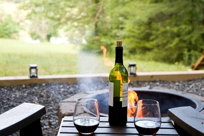 Enchanting Blue Ridge Mountains Lodging with a Wood-Burning Stove in Lenoir, NC - Lenoir, North Carolina - glamping.directory