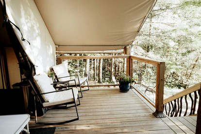 Enchanting Blue Ridge Mountains Lodging with a Wood-Burning Stove in Lenoir, NC - Lenoir, North Carolina - glamping.directory