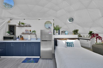 Luxury Geo Dome with Hot Tub Perfect for a Glamping Getaway near Houston, Texas - Coldspring, Texas - glamping.directory