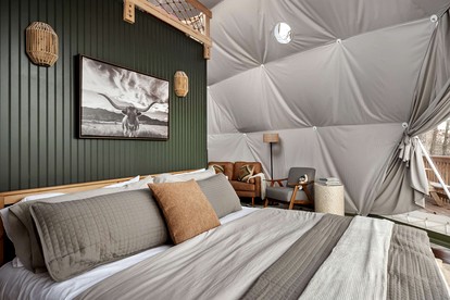 Outstanding Dome with Fire Pit and Hot-tub in Wardensville, West Virginia - Wardensville, West Virginia - glamping.directory