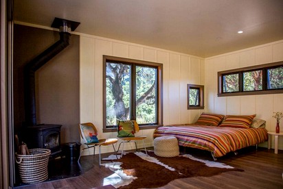 Elegant Secluded Cabin with a Swimming Pond near the Navarro River in California - Boonville, California - glamping.directory