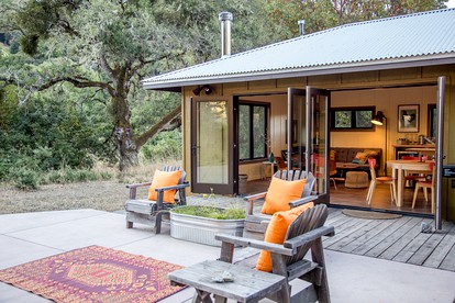 Elegant Secluded Cabin with a Swimming Pond near the Navarro River in California - Boonville, California - glamping.directory
