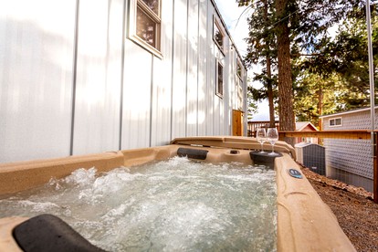 Boutique Tiny Home Hot Tub & Pikes Peak Views, Colorado Springs, CO - Woodland Park, Colorado - glamping.directory